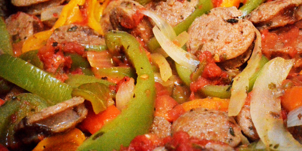 Turkey Sausage and Peppers