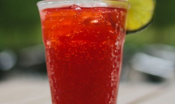 bourbon cherry balsamic cocktail